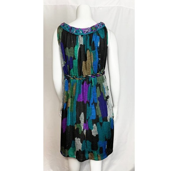 ANTHROPOLOGIE RANNA GILL Abstract Adornment dress - Picture 3 of 8